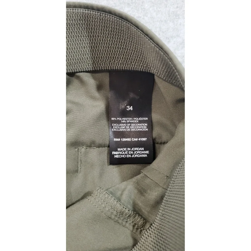 Greg Norman Men's Stretch Shorts Green,‎ Polyester/Spandex, Size 34